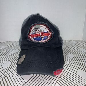 Bubba Gump Shrimp Co Orlando‎ Mens One Size Mesh Truckers Hat Cap Blue Snapback